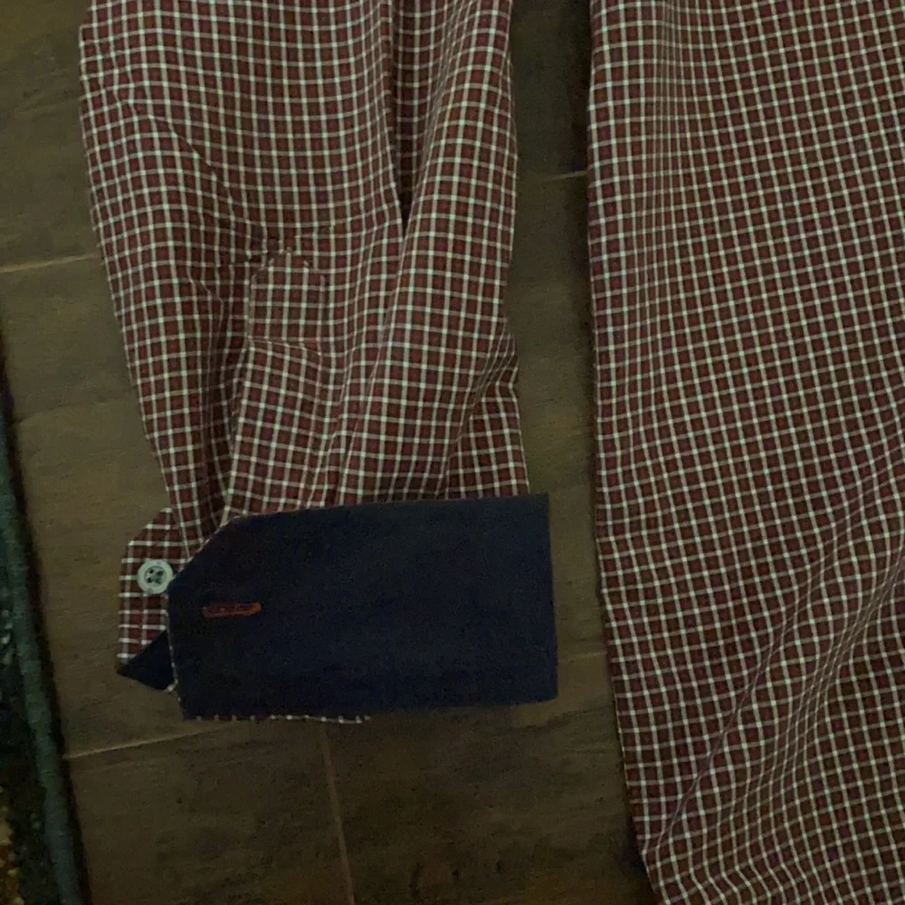 Banana Republic Mini Check Button Down Shirt